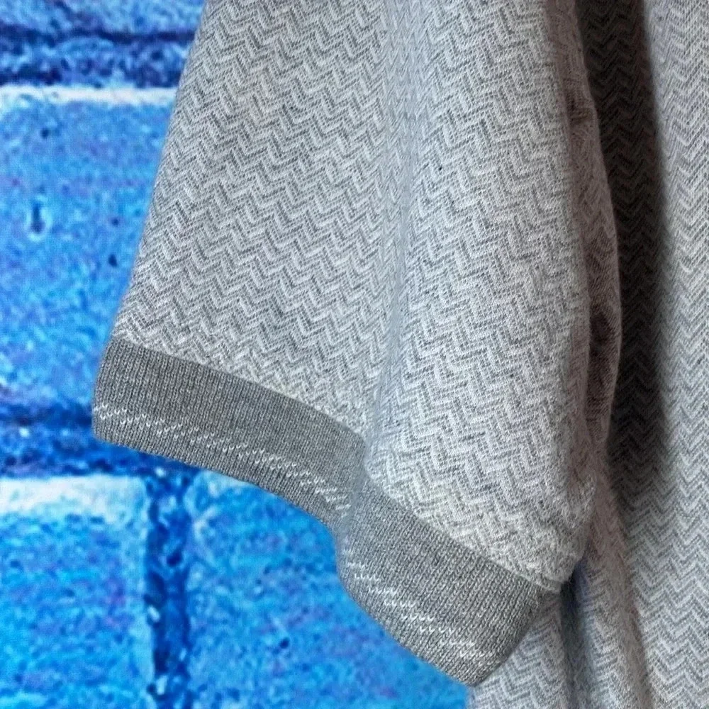 Page & Tuttle Men's Large Grey Polo Shirt Quarter Button Up - Picture 6 of 6